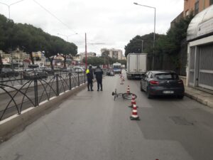 rider incidente viale regione siciliana con moto