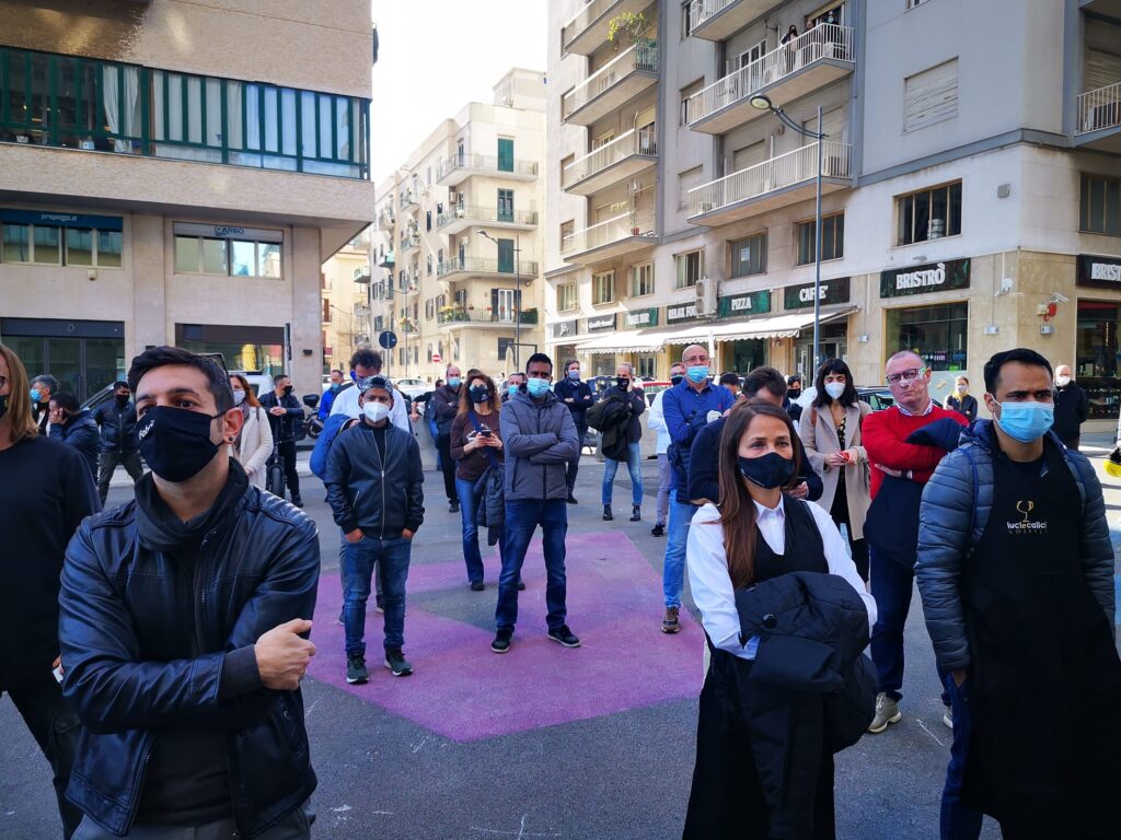 protesta commercianti Palermo