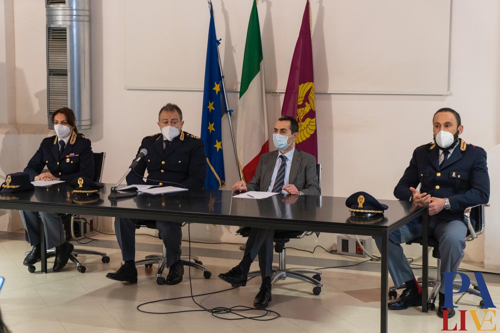 Squadra Mobile, conferenza su arresti allo Zen