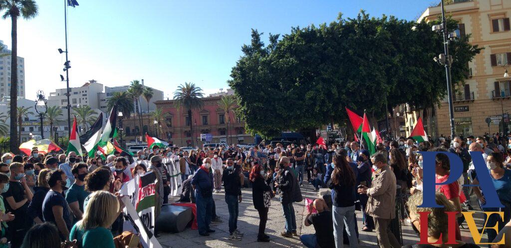 Palermo, Antudo in piazza per la Palestina