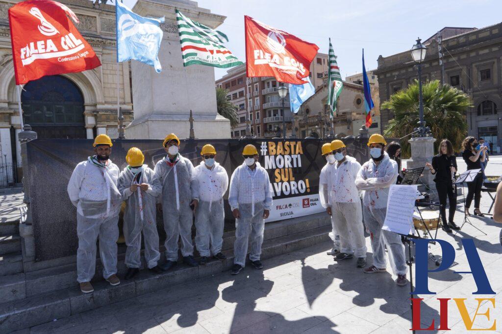 Filca Cisl in piazza per le morti sul lavoro