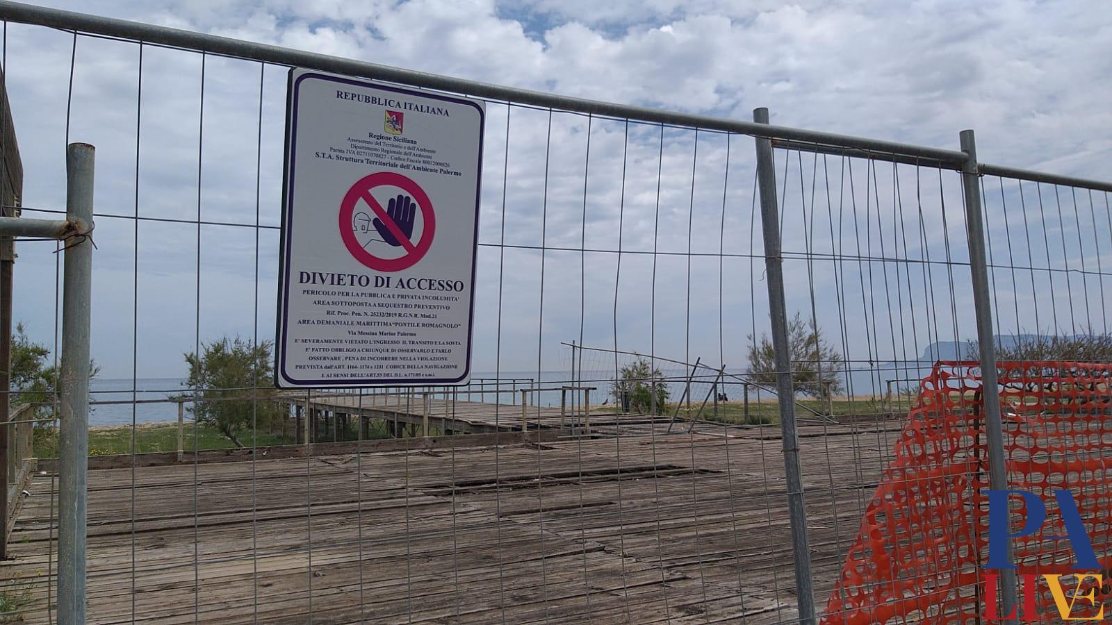 Palermo, pontile via Messina Marine