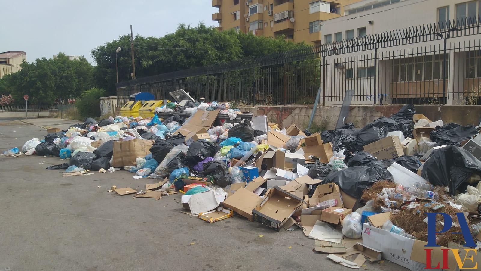 rifiuti Falsomiele Palermo