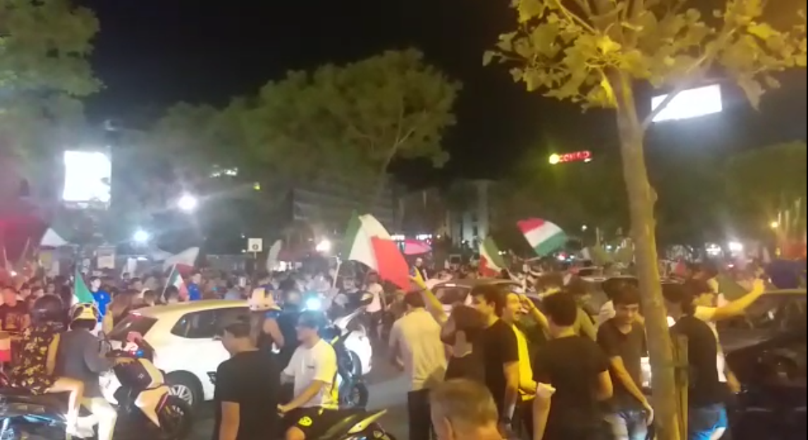 finale euro 2020 assembramenti