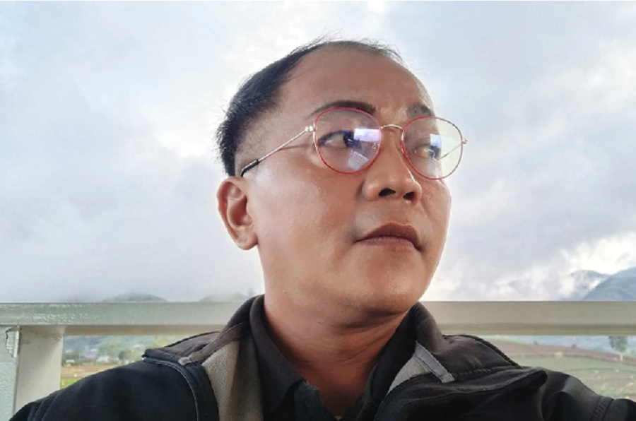 Il giornalista Orlando Dinoy in una foto pubblicata sul suo profilo Facebook