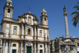 cade intonaco chiesa san domenico palermo