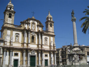 cade intonaco chiesa san domenico palermo