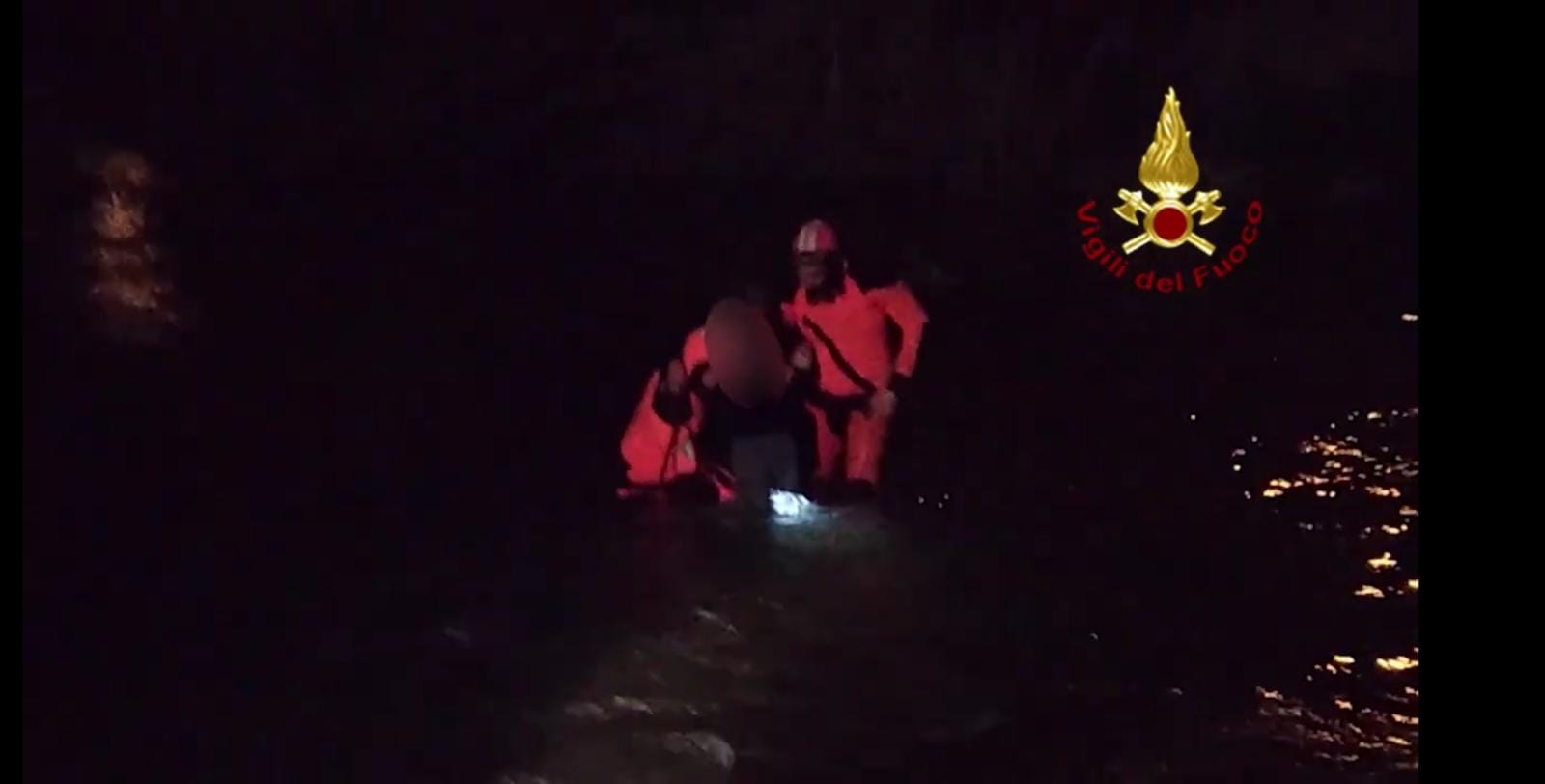 salvataggio donna fiume Oreto