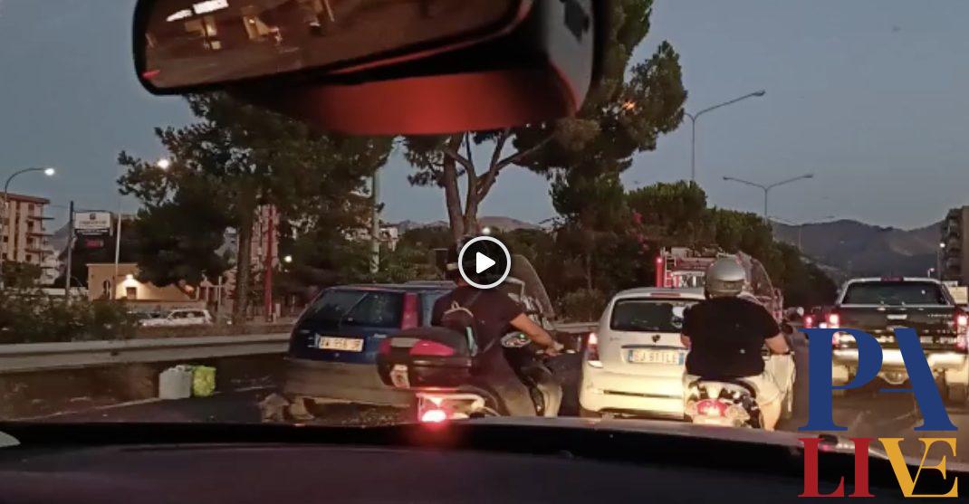 tamponamento incidente viale regione siciliana palermo