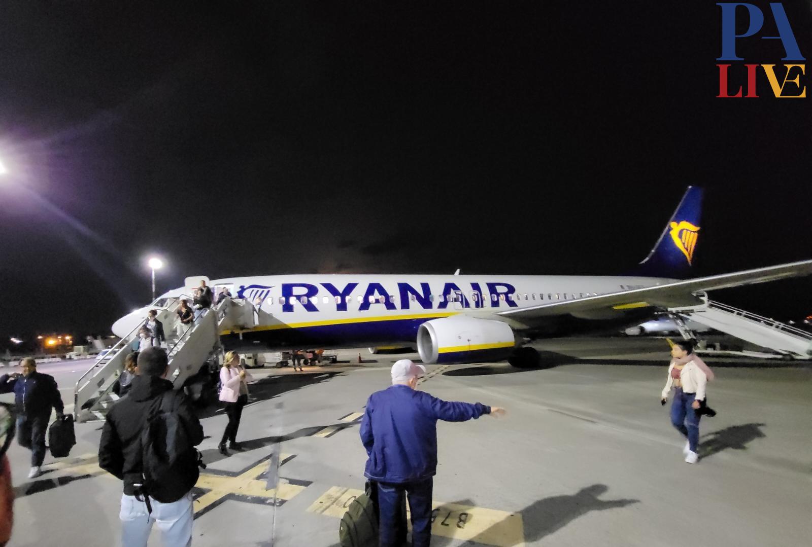 ryanair Napoli Palermo maltempo