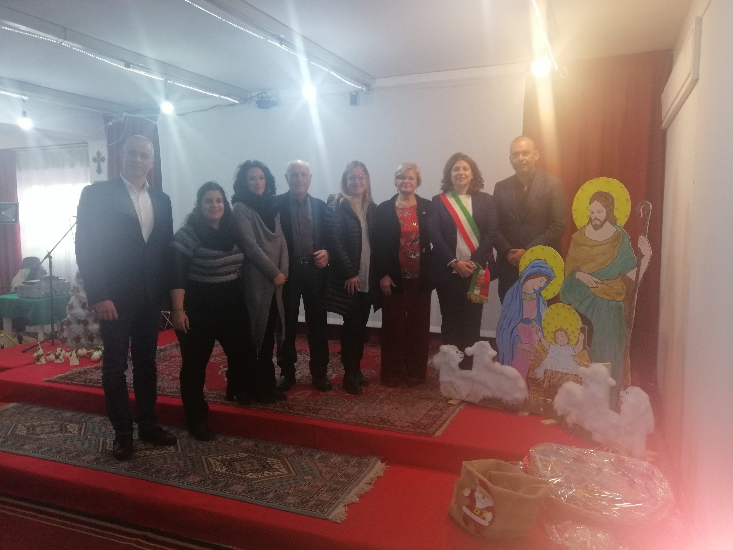 da sx Pasquale Tusa, Roberta Garofalo,Irene Manno, Domenico Ortolano, Luana Giglio, Giusi Scafidi, Carolina Varchi e Giuseppe Federico