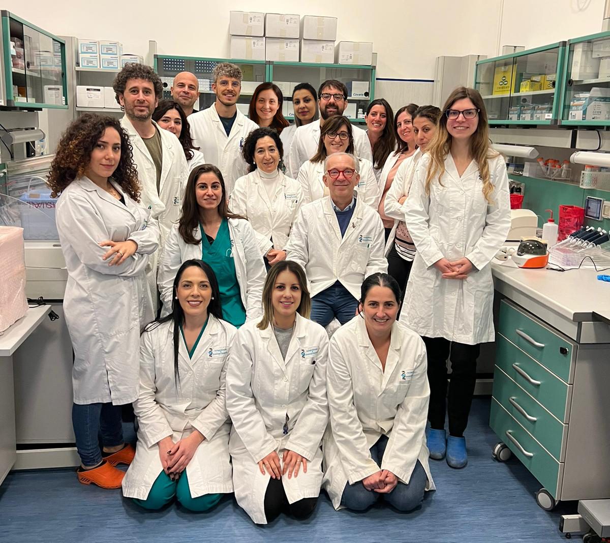 Foto del team di ricercatori coordinati dal prof. Stassi