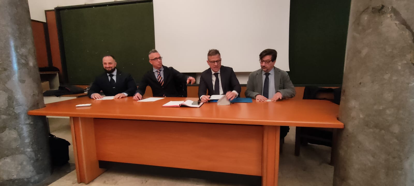 Da sinistra Filippo Zisa Toni Megna Igor Tullio e Giuseppe Fragano