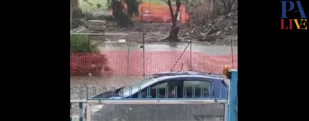 strada allagata palermo