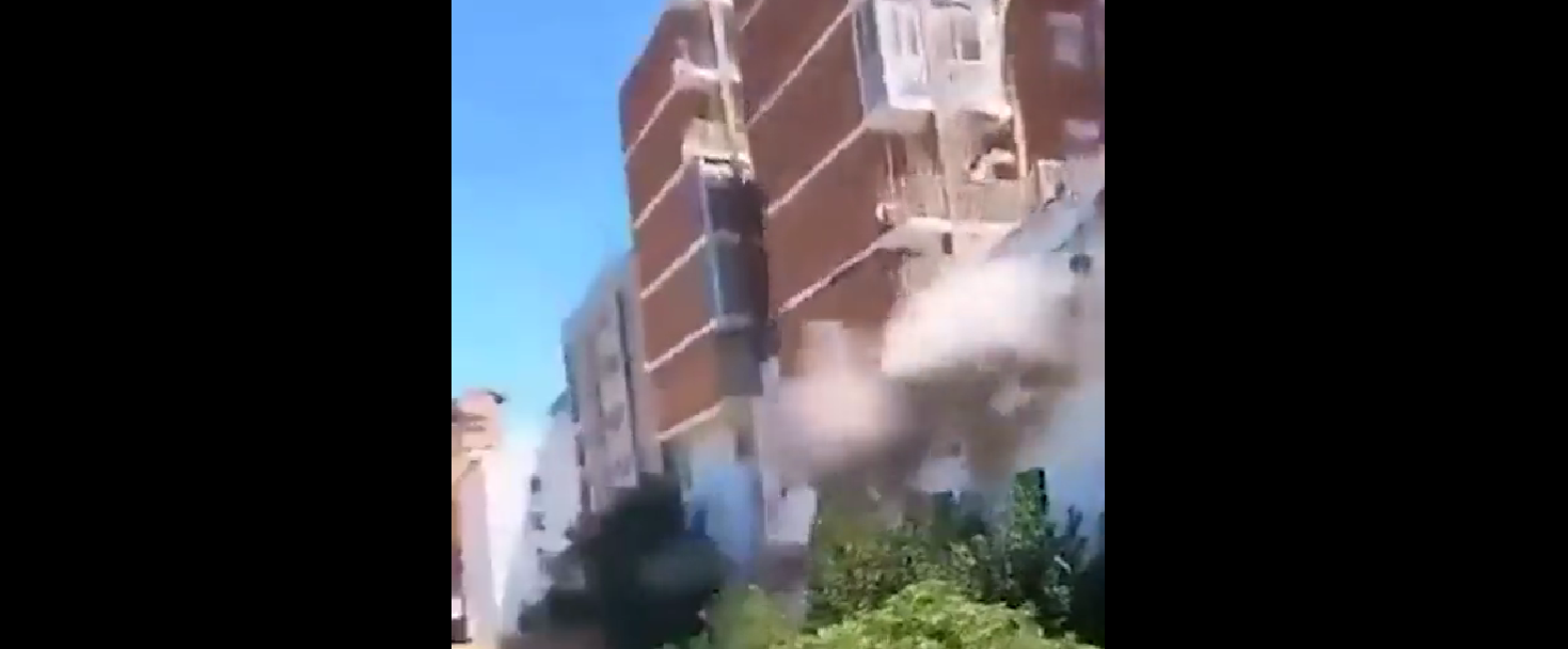 palazzo crolla in Spagna