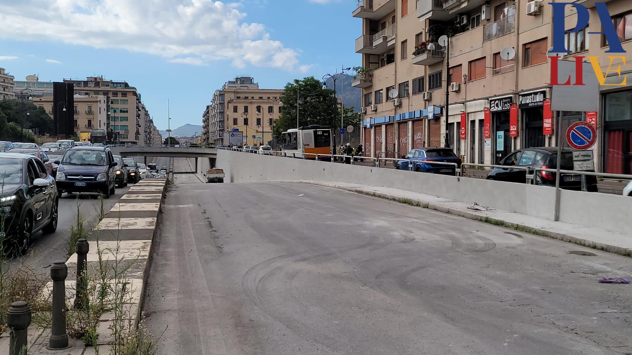 sottopasso via crispi seconda carreggiata