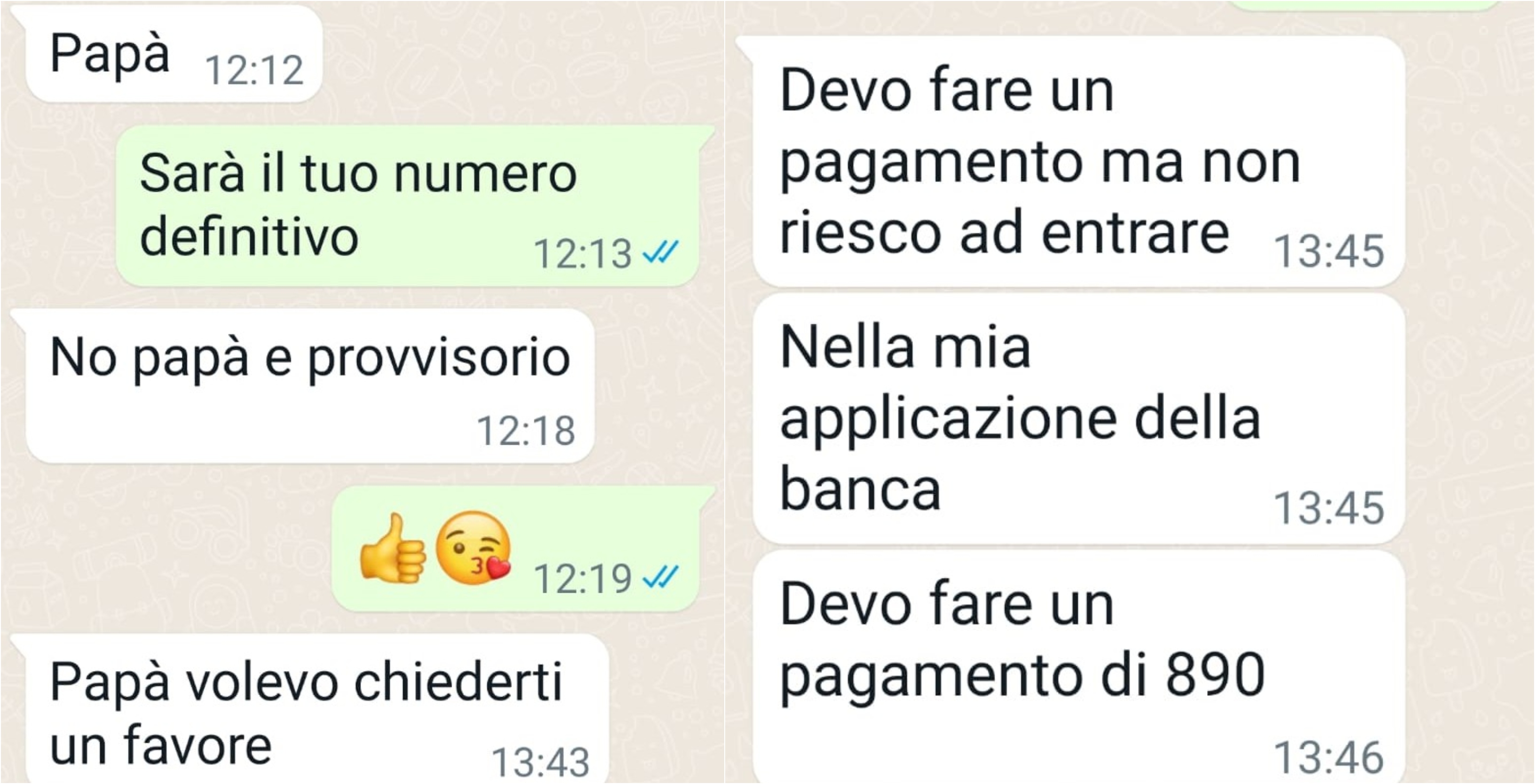 truffa messaggi