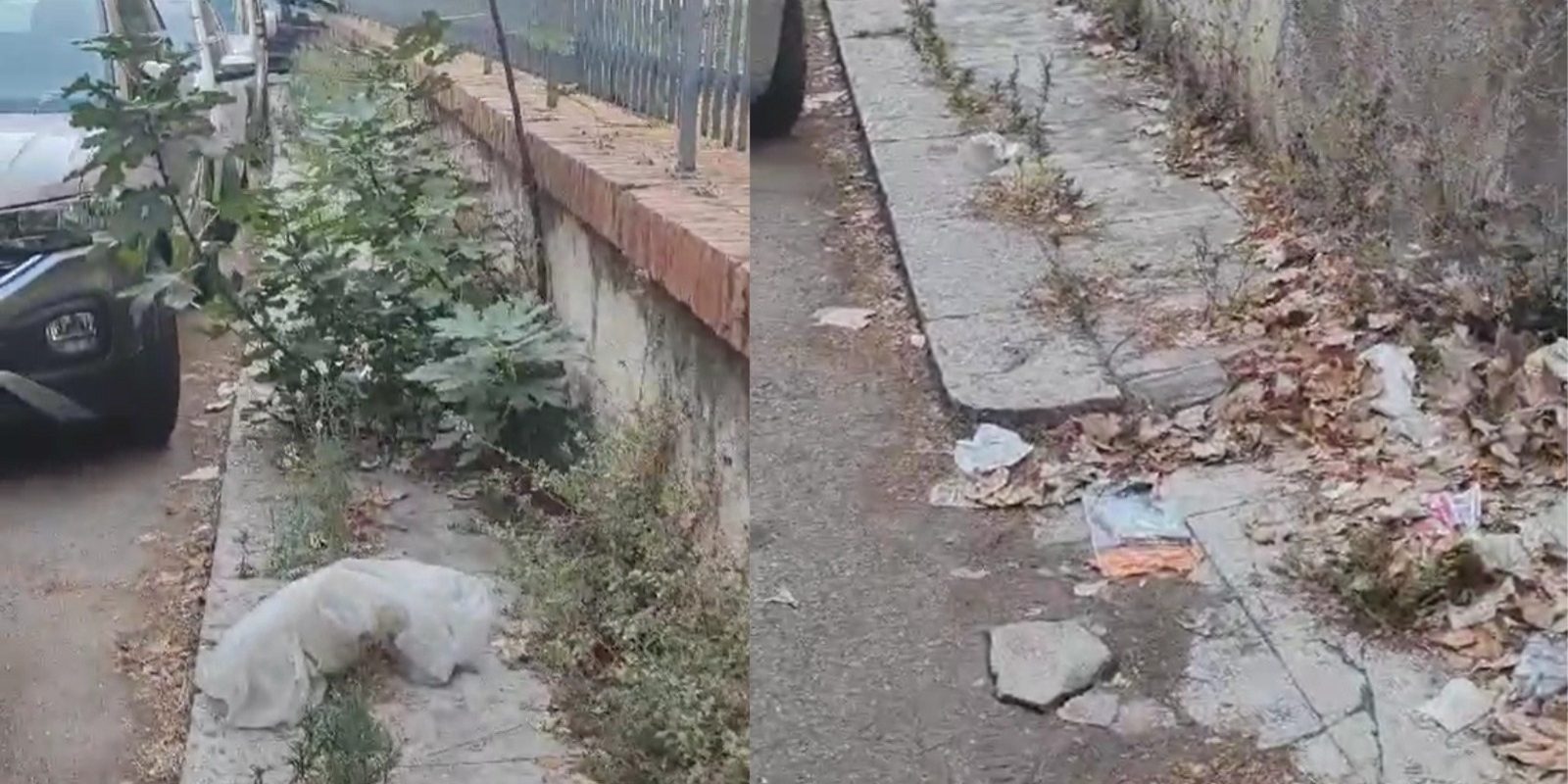 degrado via Val di Noto