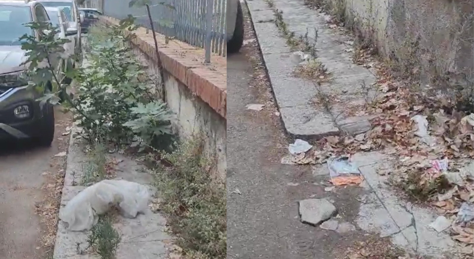 degrado via Val di Noto