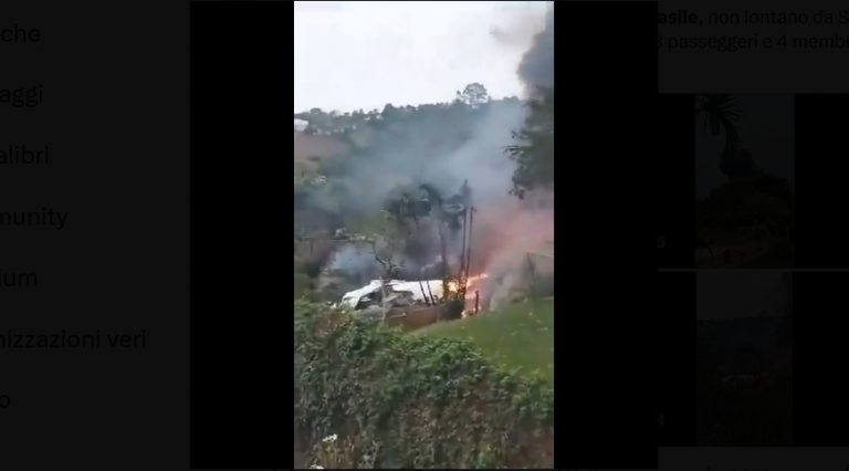 incidente aereo Brasile