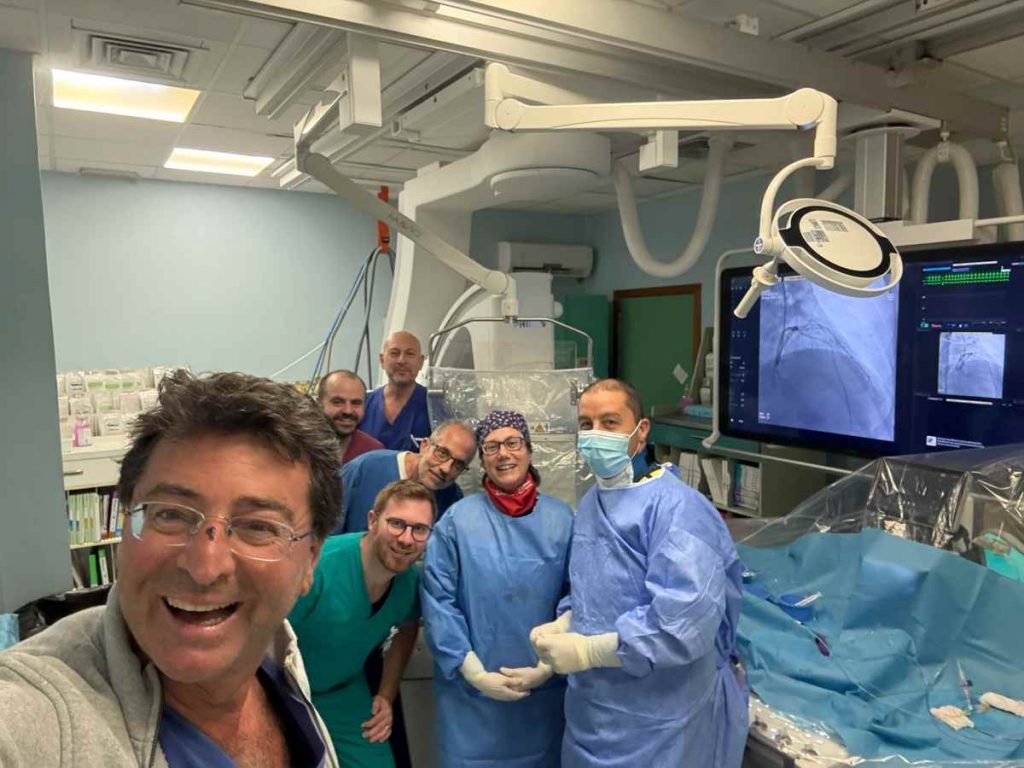 Equipe cardiologia ospedale Ingrassia con il primario Sergio Fasullo
