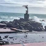 La Nike di Giardini Naxos resiste al ciclone Harry: “Il simbolo della Sicilia che si rialza”