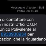 Allarme truffa del falso CUP, il raggiro dietro SMS ingannevoli: “Attenzione a questi numeri”