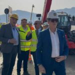 Ponte Corleone, procedono i lavori per il raddoppio: stamani il sopralluogo col sindaco Lagalla