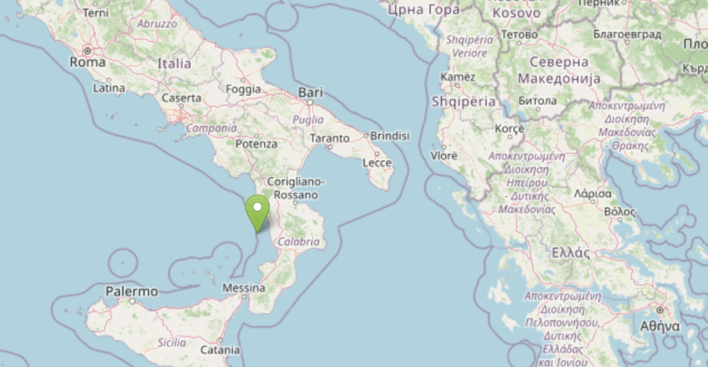 terremoto mar ionio 2 giugno