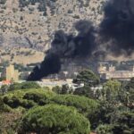 Incendio al centro commerciale Conca d’Oro, vigili del fuoco sul posto
